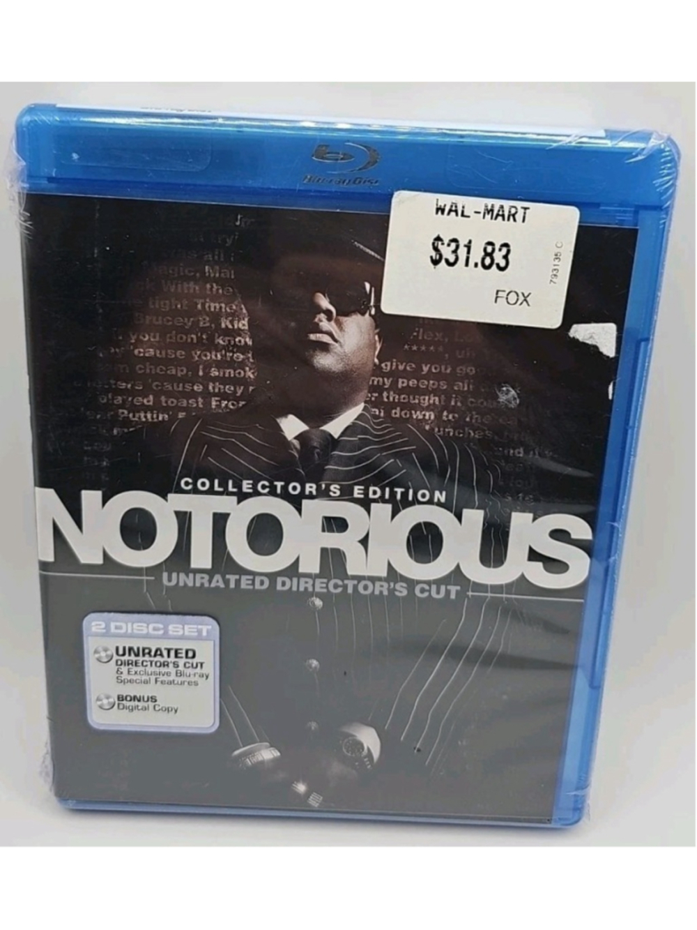 Notorious Collector's Edition Unrated Director's Cut (Blu Ray 2 Discs)New Sealed